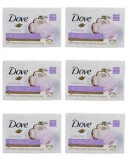 6 X Dove Relaxing Beauty Bar Soap with Coconut Milk & Jasmine 4 x 90g (24 Bars)