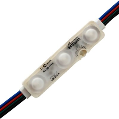 Ultrasonic DC12V SMD 5050 RGB 3 Chip IP68 Advertising Signage LED Module Light