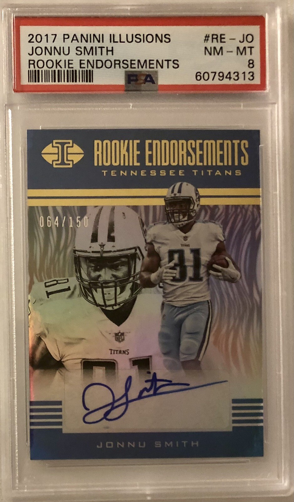 Jonnu Smith Panini Illusions Rookie Endorsements #REJO Base