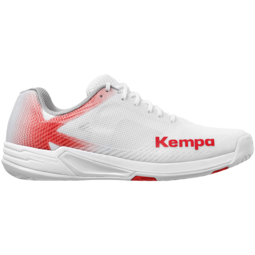 KEMPA Wing 2.0 Damskie buty halowe Piłka ręczna Białe/Czerwone NOWE - Zdjęcie 1 z 10