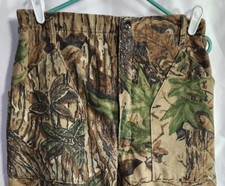 VINTAGE Realtree Pants Mens LG 33x32 Camo Cargo RedHead Hunting Wind Stopper USA