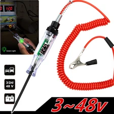 Digital Circuit Tester 3~48V Probe Automotive Voltage Detector Electric Car Test