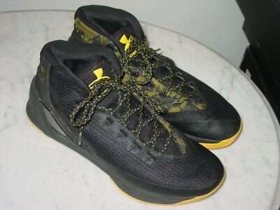 curry shoes black and yellow
