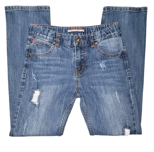 Tommy Hilfiger Vintage Low-rise Jeans Boys Size 12 Straight Leg Streetwear Retro - Picture 4 of 12