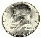 # C1321   U.S.   COIN,     KENNEDY HALF DOLLAR   1968-D