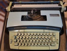 1970’s Vintage Smith Corona Blue Coronet Super 12 Electric Typewriter w/case thumbnail
