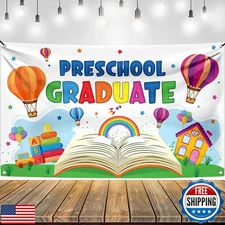 KatchOn, Preschool Graduation Backdrop - 72x44 Inch | graduation Banner Class
