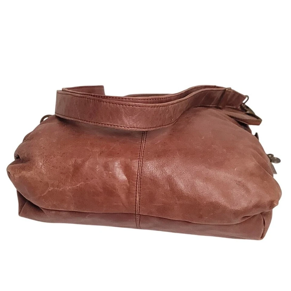 LATICO Bandolera Dos Vías Cuero Marrón Foto 4 de 4