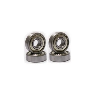 TGM SKATEBOARDS Caster / Scooter Bearings 1 Set of 4 Bearing Metal Shields Fits Kick Scooters
