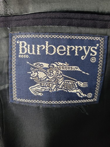 Blazer de Burberrys Talla 44R** Regular Azul Dos Botones Dorados Lana Abrigo Deportivo Chaqueta - Imagen 11 de 21