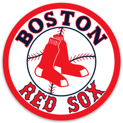 Boston Red Sox logo Type Twin Red Sox MLB Baseball Die-Cut