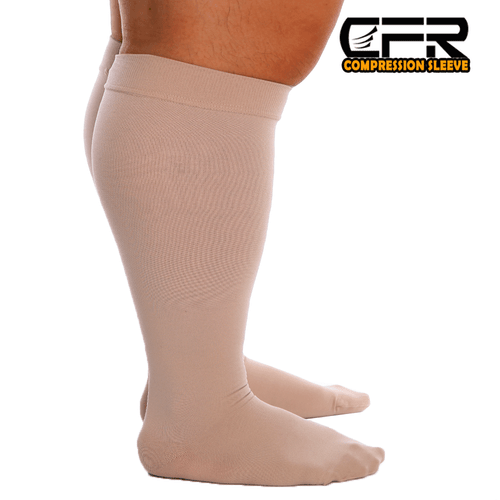 Calcetines de compresión talla grande 20-30 mmhg para hombre y mujer anchos S-4X-grandes negros - Imagen 11 de 14