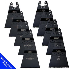 10 Wood Blade Oscillating Multi Tool Wood Fine Coarse Work Universal Fit