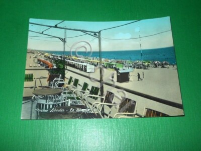Postcard Misano Adriatico - The Beach 1961