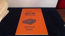1979 Regency ACT-R1 Monitoradio Original Instruction Manual