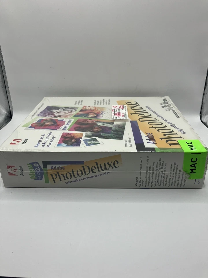 VTG Adobe Photo Deluxe 2.0 For Macintosh MAC OS Used Resealed CD-ROM Photoshop - Image 2 of 3