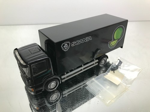 LION TOYS SCANIA 94D 220 PROMO BOX TRUCK -BLACK 1:50- GOOD CONDITION - V86