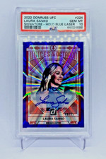 UFC 2022 "LAURA SANKO" #224 Auto PSA 10 BLUE LASER /25 Voices of the Octagon