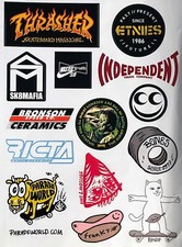 Assorted Skateboard 14 Set Stickers lot New Authentic Thrasher Sk8mafia Nike