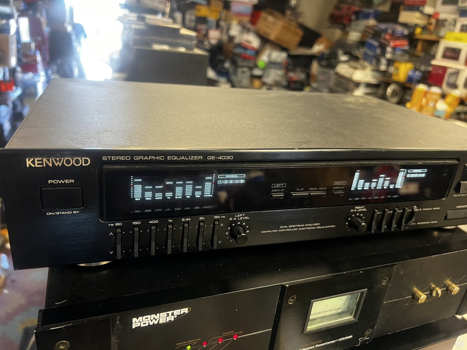 Vintage Kenwood Stereo Graphic Equalizer GE4030. Tested WORKING GREAT