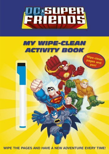 DC Super Friends My Wipe-clean Activity Book - New Batman Superman ++