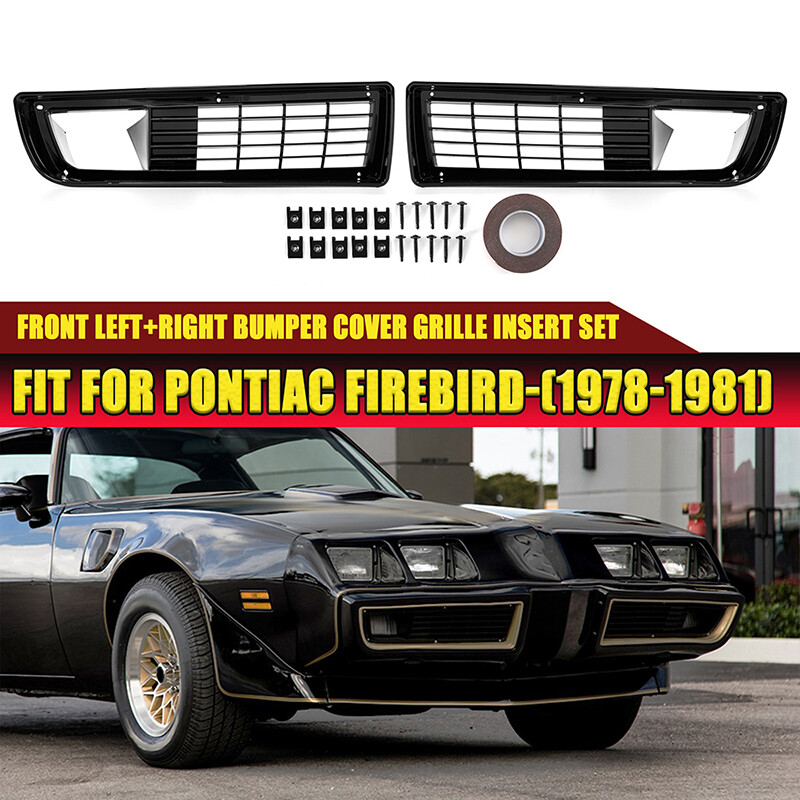1979-1981 Firebird Trans Am Left & Right Front Bumper Grille Insert Set