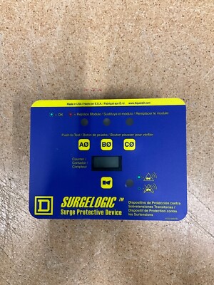 Square D TVS6DSPHC Surge Protection Accessory 3-Phase 6-Input Display