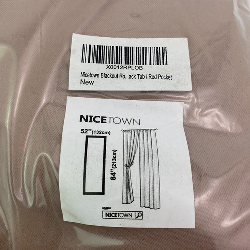 Nicetown Home 52 x 84 in Cappuccino Verdunkelungsstange Taschenvorhang 2 Paneele Vorhänge - Bild 3 von 5