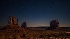 Landscape desert starry night nature low light monument Custom Gaming Mat Desk