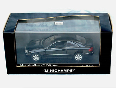Minichamps 1:43 Mercedes-Benz CLK Coupe 2002 Black 400031421 | eBay