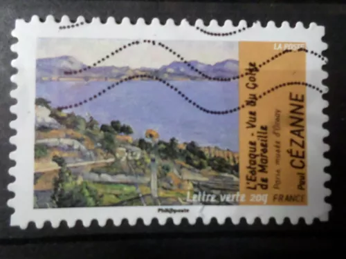 France 2013, Self-Adhesive Stamp 826, Art, Cezanne Painting Cancelled, VF Stamp