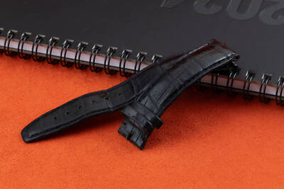 IWC Lederarmband Armband Leather Bracelet Black Schwarz 19mm OHNE Schließe