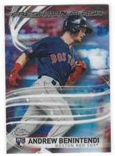 ANDREW BENINTENDI '17 TOPPS CHROME FRESHMAN FLASH REFRACTOR RC ROYALS RED SOX D1