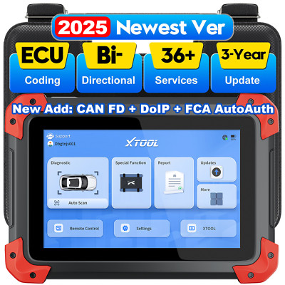 2025 XTOOL D7 V2.0 Car All System Diagnostic Scanner Active Test Tool 36 Service