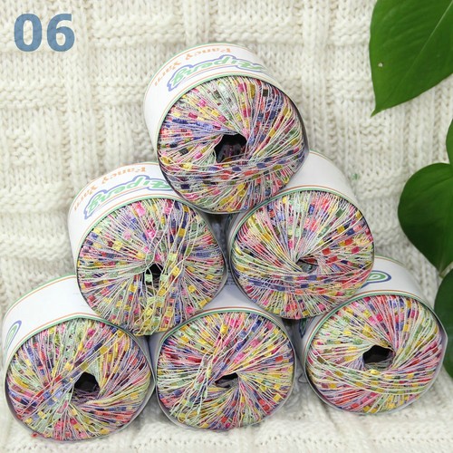Sale New Lot of 6 Ballsx50g High-quality Nylon Ladder Track Knitting Yarn Violet