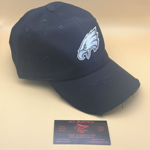 Philadelphia Eagles Black Hat Throwback Black Snapback Hat | 80s Logo | NFL 🏈 - Picture 6 of 7