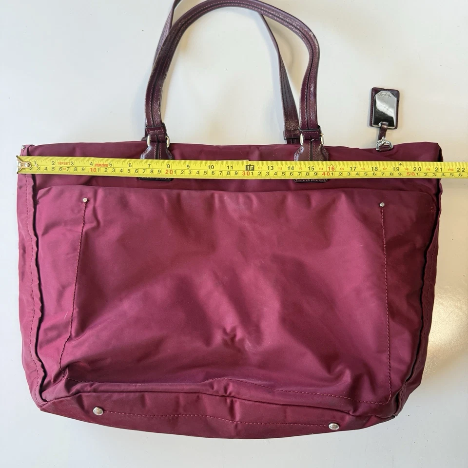 Bolso de Mano TUMI Borgoña Borgoña Cremallera Superior Cartera de Hombro Foto 3 de 4