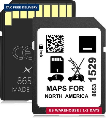 XGEEK 2026 Navigation SD Card Map Update, All-New Upgraded 8653 1529 Compatible