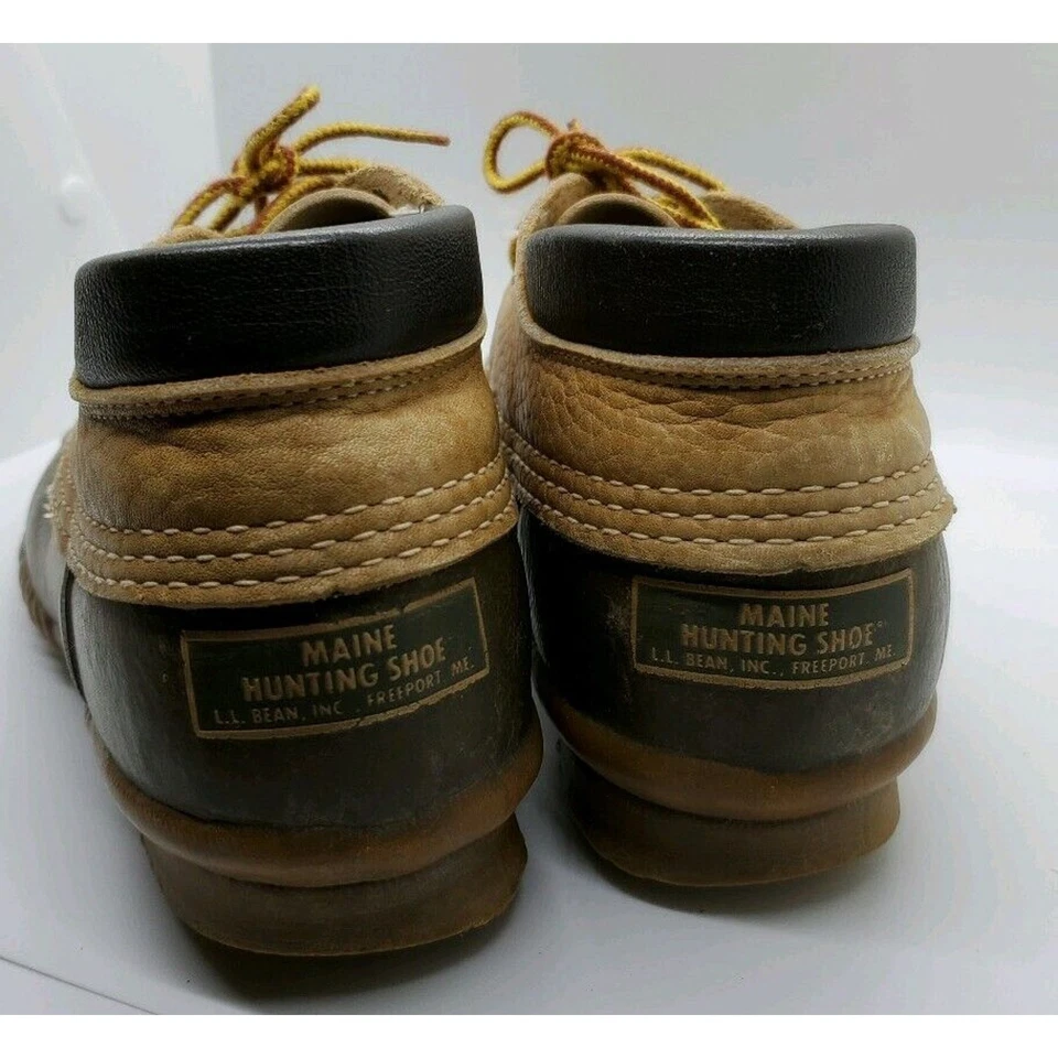 Vintage L.L. Bean Maine Hunting Shoe Men's Size 8 Ankle Duck Boots Rubber - Image 4 of 4