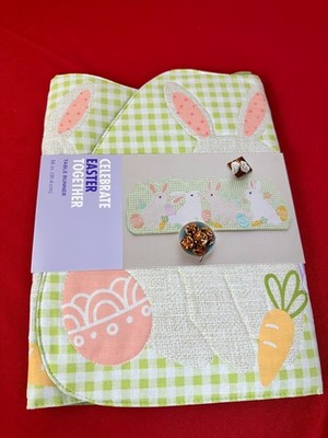 Celebrate Easter Fabric Table Runner 36in Holiday Home Decor