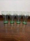 Vintage Coca-Cola Juice Glasses Libbey Small Green 6 oz. Set of 4 Coke 4.5" Tall