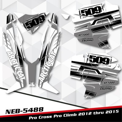 FOR 2012 thru 2015 ARCTIC CAT PROCROSS PROCLIMB DECO GRAPHICS KIT WRAP NEB-5488