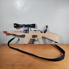 Magnum AK-47 Combat Wooden Rubber Band Gun With Scope  Sling