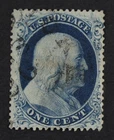 CKStamps: US Stamps Collection Scott#22 1c Franklin Used Small Thin CV$475