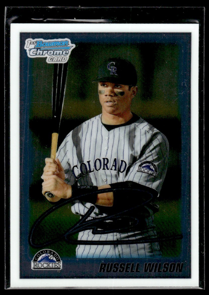 2010 Bowman Draft Picks & Prospects Chrome Russell Wilson Colorado Rockies