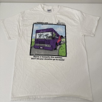 Lee Memorial Blood Center Fort Myers FL Mosquito Humor Gildan White T-Shirt M