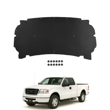 For 2004-2008 Ford F150 F-150 Hood Insulation Pad 1/2'' With Clips Black NEW