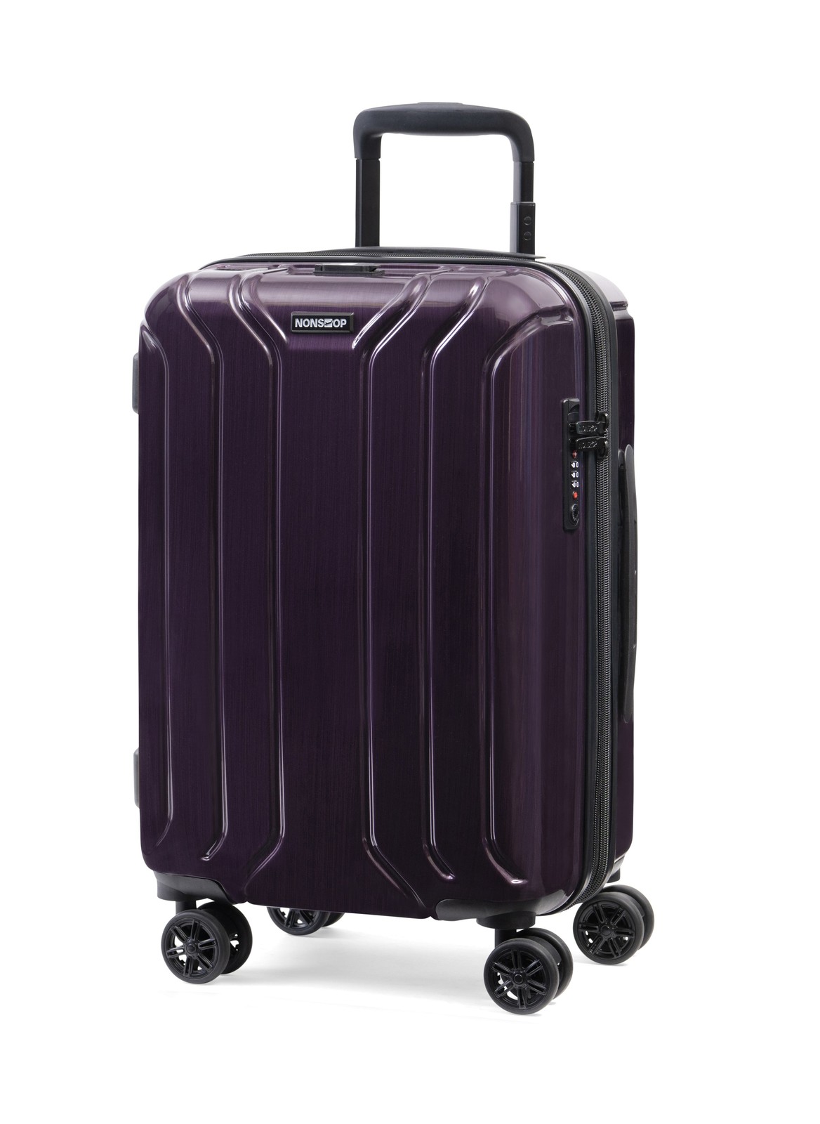 Expandable Travel Suitcase Set, Plum 21 Inch U1