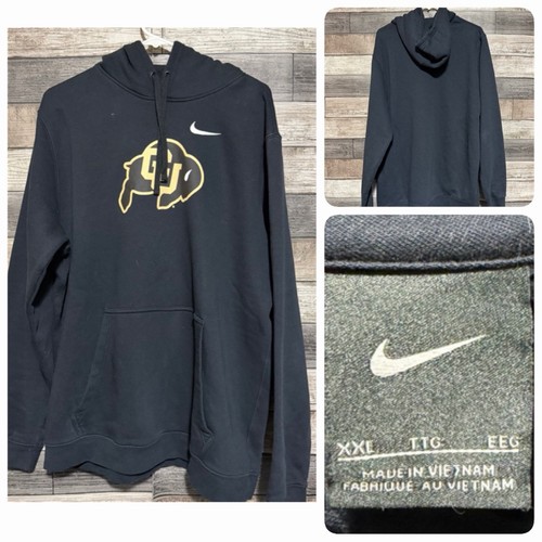 Nike Colorado Buffaloes Hoodie Men’s XXL Black Pullover Fleece