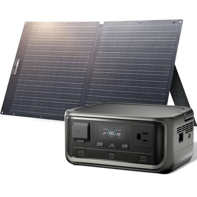 ALLPOWERS 300W Portable Power Station Generator RV LiFePO4 with 100W Solar Panel